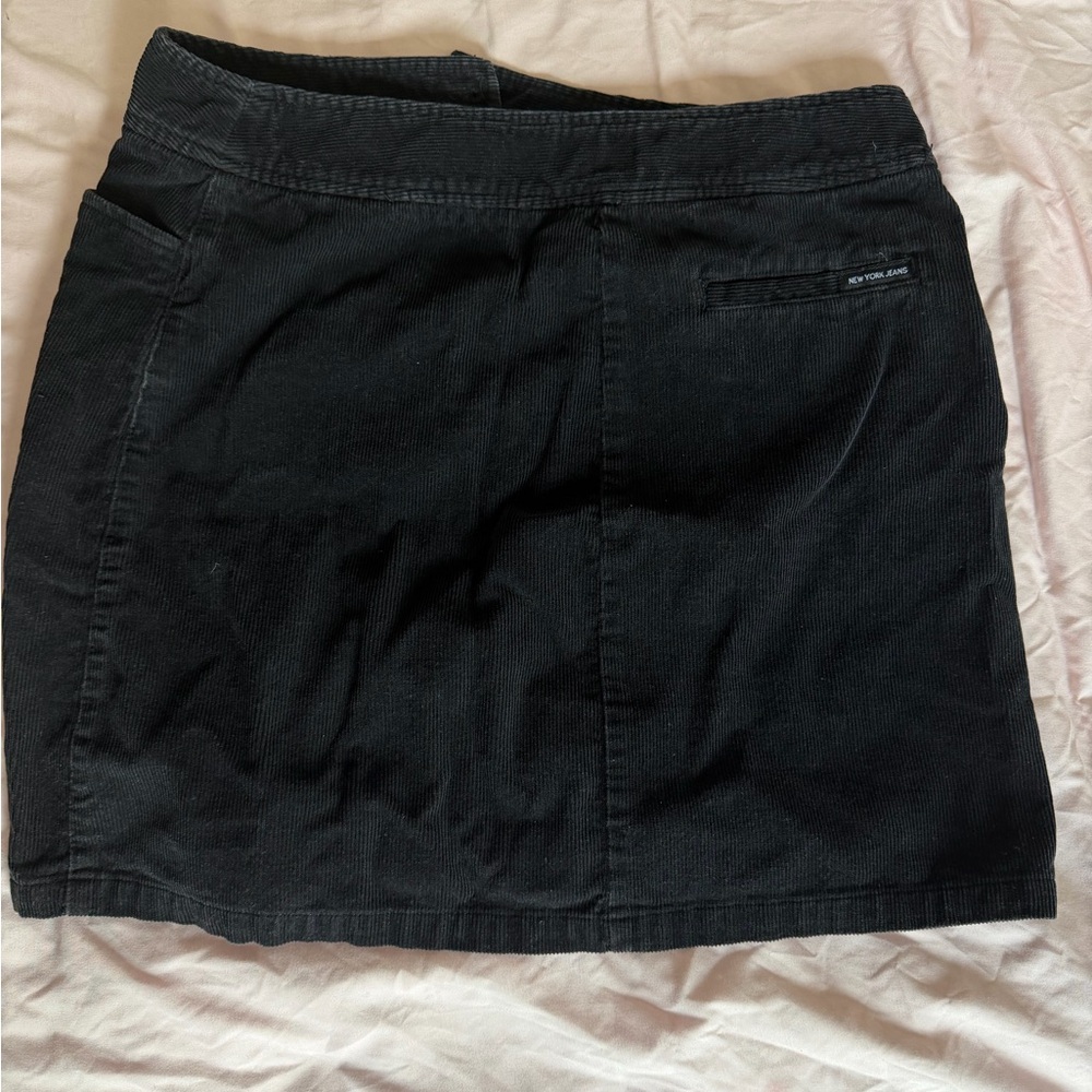 New York & Company Black Corduroy Skirt - Picture 2 of 2